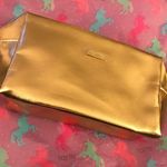 Tarte Cosmetics Bag Gold w/ Zipper & Label BNIP Perfect for Travel Makeup Photo 0