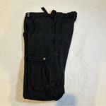 Garage Rowan Wide Leg Cargo Pants. Size: Small. Color: Black. Photo 7