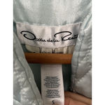 Oscar de la Renta  Neiman Marcus Light Blue Quilted Robe Coat Elegant Luxe Lounge Photo 5