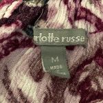 Charlotte Russe  Maroon Floral Blouse Size Medium Photo 2