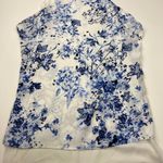 ZARA  Basic White Blue Floral Butterfly Dress Size XS Photo 2