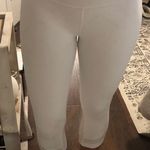 Lululemon Cropped White Leggings  Photo 0