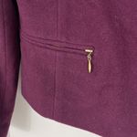 Casual Corner Size 6 Wool Purple Zip Up Jacket with Pockets Photo 4