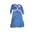 Ba&sh Robe Tanina Navy Blue Embroidered V-Neck Midi Dress NWT Photo 2