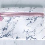 Ipsy White Marble Print Cosmetic Makeup Beauty Bag Photo 0