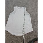 Lululemon  Women's White Racerback Tank Top Breathable Athletic Workout‎ Photo 5