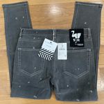 Free People Denim X Sandrine Rose “The Virgin Label” Jeans in Polka Grey Size 25 Photo 2