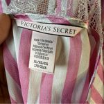 Victoria's Secret  Pink and White Striped Chemise and shorts set SZ:XL Photo 5