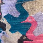 Folk Art Handmade Knit Satchel Made In Ecuador Souvenir Wool And Cotton Pink Photo 3