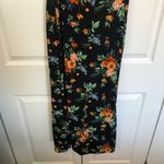 ASOS Design Black Floral Button Down Midi Dress Size US 8 Photo 10