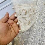 Pakistani Indian Designer 4pc Maxi Dress New White Size M Photo 6