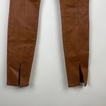L'Agence L’Agence Jyothi High Rise Split Ankle Pants Jeans Cognac Coated Size 24 NWT Photo 3
