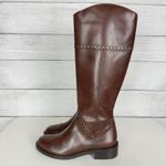 Sesto Meucci  Tall Boots Brown Italian Leather Women's Size 5M Equestrian Riding Photo 3