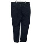 Abercrombie & Fitch The Dad High Rise Jeans Black Button Fly Women’s Size 33 16L Photo 4