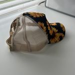 Sunflower Ponytail Back Trucker Hat Tan Photo 3