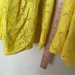 Lisa Marie Fernandez Floral Tiered‎ Dress yellow mini dress with pockets Size 4 Photo 3