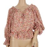 Dress Forum Floral Smocked Blouse Women's Small Photo 0