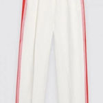 Sandro  White Side Stripe Trouser Pants Size 36 Photo 0