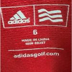 Adidas  Golf Shorts ClimaCool Athletic Gym Activewear Red Size 6‎ Photo 2