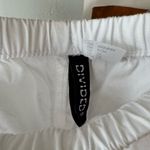 H&M  Divided White Cotton Drawstring Parachute Wide Leg Pants Size XS Photo 9