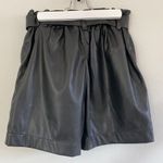 Sanctuary Leather Like Black Shorts Photo 9