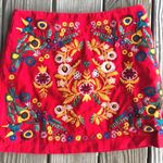 Altar'd State Red Embroidered Skirt Photo 0