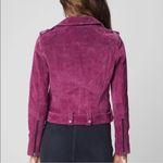 BLANK NYC  Suede Moto Jacket Fuchsia Size Small Photo 1