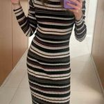 Adam Lippes Striped Midi Sweater Dress SMALL Ribbed Bodycon Y2K $300 Photo 7