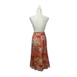 Christopher & Banks Patchwork Embroidered Midi Skirt BOHO Size 14 Lined Side Zip  Photo 1