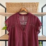 Free People  Baby Blues Tunic Shirt Dress Lace Striped Ruffle Love Combo, XS Photo 4