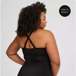 Torrid Black Wireless Racerback Lace-Up One Piece Swimsuit Size 2 (2X) Photo 1