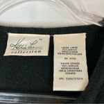 Kathie Lee Collection Kathie Lee | Vintage Black Rose Beaded Acrylic Button Cardigan Sweater L Photo 2