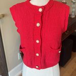 Strut & Bolt  Los Angeles Red Cotton Textured Sweater New Photo 3
