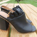 Nanette Lepore  Black Leather Heels Photo 2