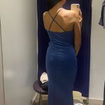 Windsor  Prom Dress Blue Satin Photo 1