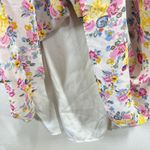 Kos Resort Floral‎ Smocked Maxi Dress Size S Pink Yellow Tie Strap Boho Cottage Photo 6