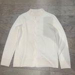 Elie Tahari Elegant White Cable Knit Sweater Photo 0