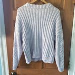 A New Day  Size Medium Women's Teen Girl Cozy Lavender Cable Knit Sweater Photo 2
