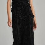 SAINT ART Willa‎ Ruffled Maxi Dress Black Small Photo 0