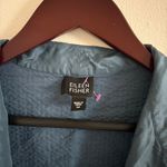 Eileen Fisher Women’s Textured Collar Silk Blazer Cardigan Open Jacket Medium Photo 6