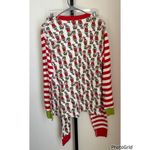 Hanna Anderson Women’s Christmas Grinch Pajama Stripe Set Large Red Photo 2