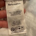 Reformation  Coucou Linen Dress in Hanna Blue White Floral Size 6 100% Linen Photo 6