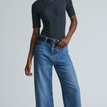 Everlane New The Short-Sleeve Crew Neck Bodysuit Black Thong Size Small Photo 0