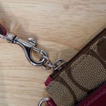 Coach Signature Small Wristlet Silver Khaki Passion Berry Photo 6