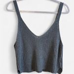 Wishlist Grayish/Blue Knit Crop Tank Top (Size M) Photo 1