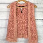 Kensie - Soft Fuzzy Salmon Color Vest - M Photo 1