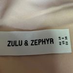 Zulu & Zephyr Women's Orange Rib Knit High Waist Swim Swimsuit Bikini Bottom 6 Photo 2