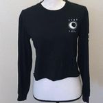 Cold Crush  black Stay True positivity long sleeve crop top Photo 0