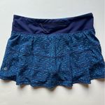Lululemon Run Pace Rival Skirt in Elegant Samba Snake Kayak Blue Size 4 Reg Photo 7