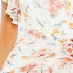 Mac Duggal  55810 Womens Floral Ruffle One Shoulder Gown Dress Photo 1